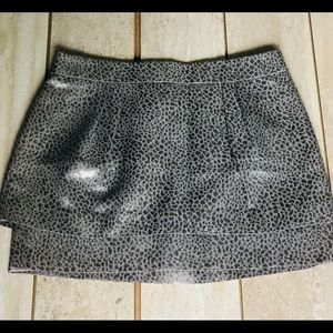 Express Womens Mini Skirt Size 0 Grey Metallic